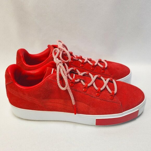 PUMA Red Suede Leather Limited Edition Sneakers - Picture 6 of 15